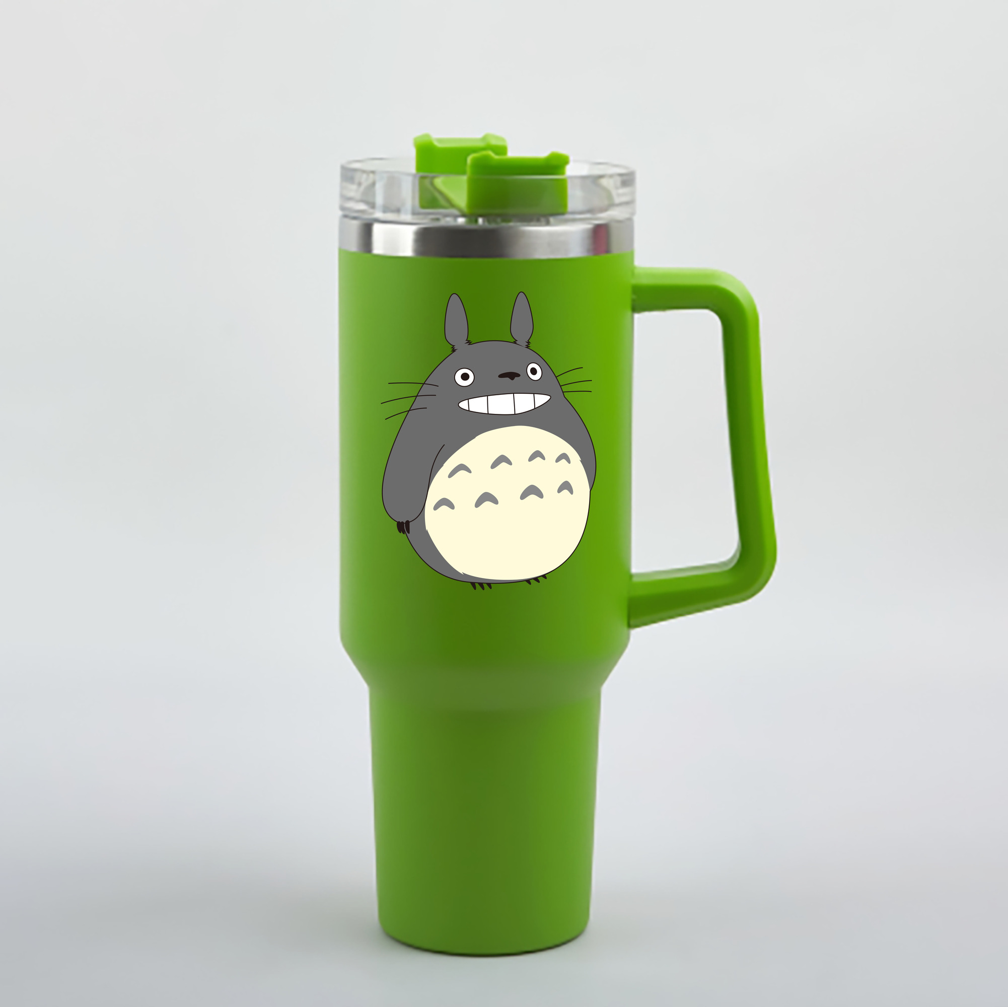 （画像用） となりのトトロ 草壁メイ 草壁サツキ My Neighbor Totoro Satsuki Kusakabe Mei Kusakabe 1200mL車用タンブラー - クリスタルステッカー（プラスチックストロー付き）